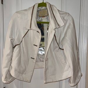 Chic White Utility Jacket by VFS for Women